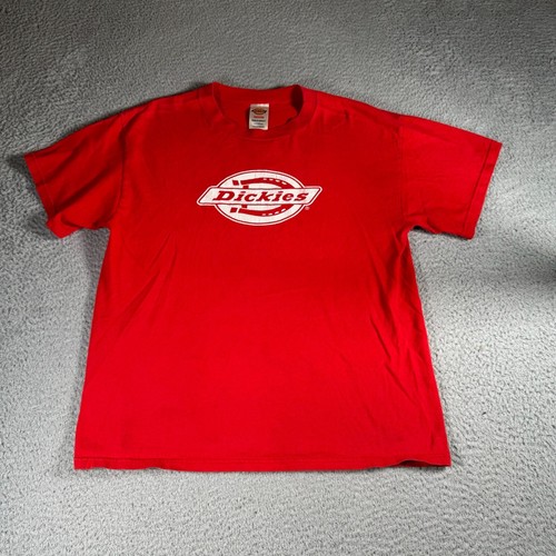 Dickies T Shirt Mens Medium Red Short Sleeve Graphic Tee Casual