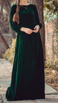 slim fit dress slacks ZAPAKA Women Velvet Olive Bridesmaid Dress Mermaid One Shoulder Wedding  Guest Dress