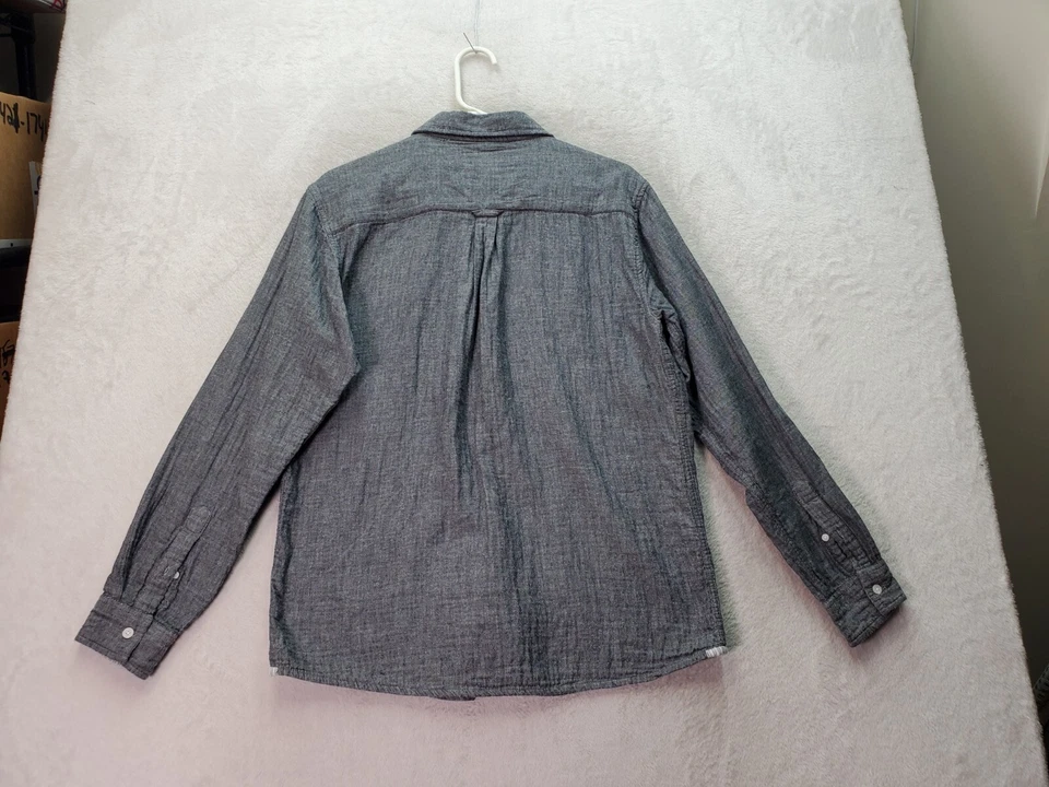 Matix Shirt Mens Large Gray Slim Fit Long Sleeve Chest Pocket Collar Button Down - Image 2 of 4