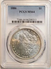 1886 *P* Morgan Silver Dollar **PCGS MS64** - FREE SHIPPING! G1316
