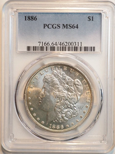 1886 *P* Morgan Silver Dollar **PCGS MS64** - FREE SHIPPING! G1316