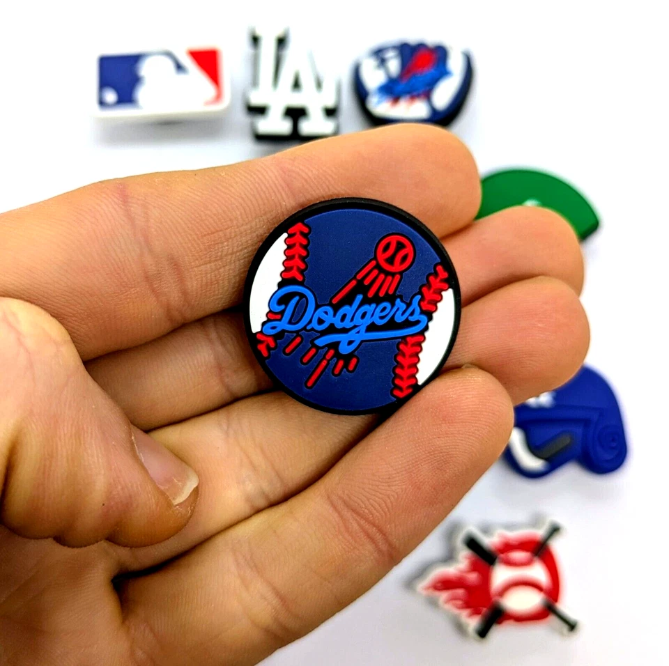 LOS ANGELES DODGERS ZAPATOS DIJES (14 piezas) Béisbol Genial Regalo Accesorios Conjunto Lote Foto 2 de 4
