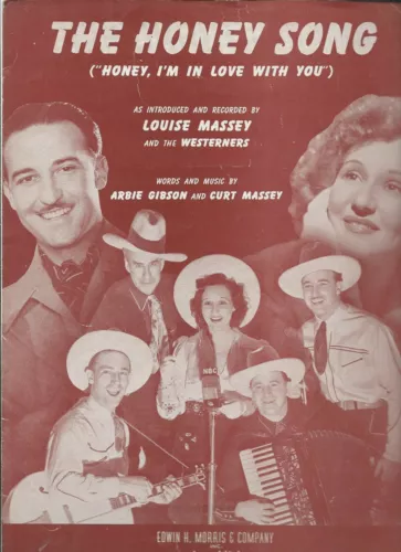 The Honey Song  Vintage Sheet Music