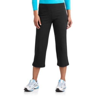 Danskin Women's Dri-More Stretch Core Capri Casual Wear, Black