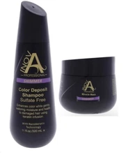 Inova Color Deposit Shampoo 11oz & Mask 10.2oz for Blonde Hair / Para Pelo Rubio