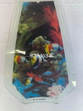 OK Lighting Touch Lamp Glass Panel Dolphins Tropical Fish