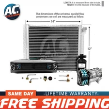 AC Kit Universal Evaporator Underdash Unit Compressor And Condenser 12 x 14