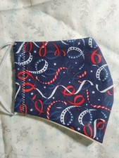 Handmade face mask washable and reusable new with filter pocket