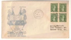 1935 Canada FDC – Block of 4 Princess Elizabeth Stamps - Ottawa