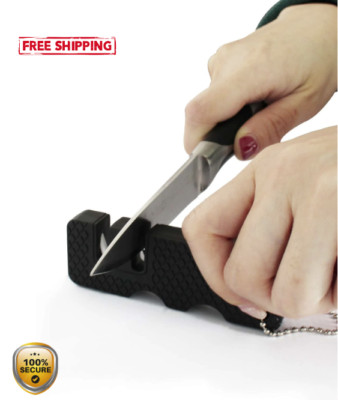1PC Portable Handheld Knife Sharpener   Mini Keychain for Outdoor & Kitchen