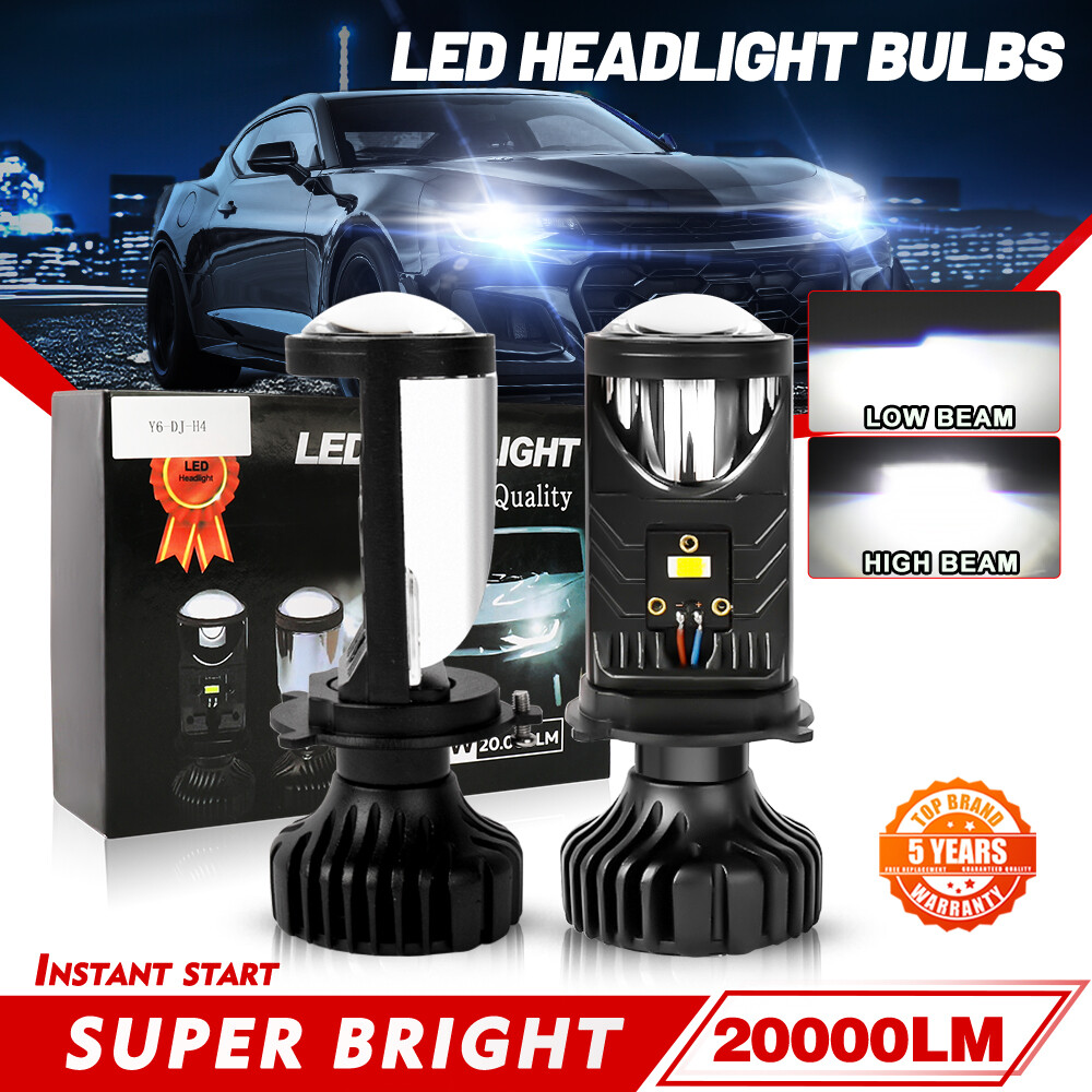 200W Mini BiLED Projector Lens HiLo Beam Bulb H4/9003 Headlight Retrofit LHD Artrosguiden