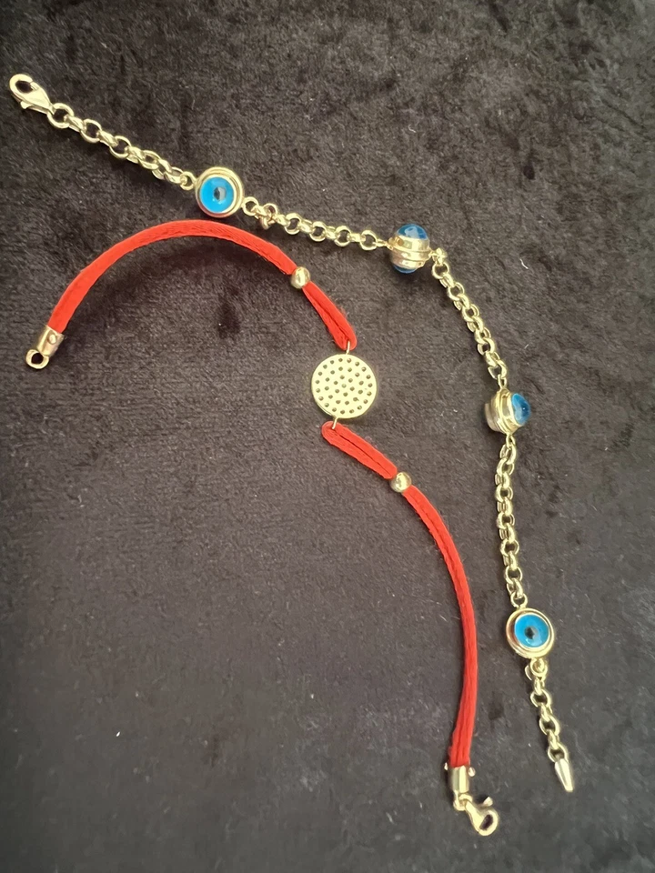 Juego de pulsera Evil Eye 14k Foto 2 de 2