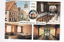 D5878 KRONENBRAUEREI BERCHING - brewery GASTHOF hinged card 