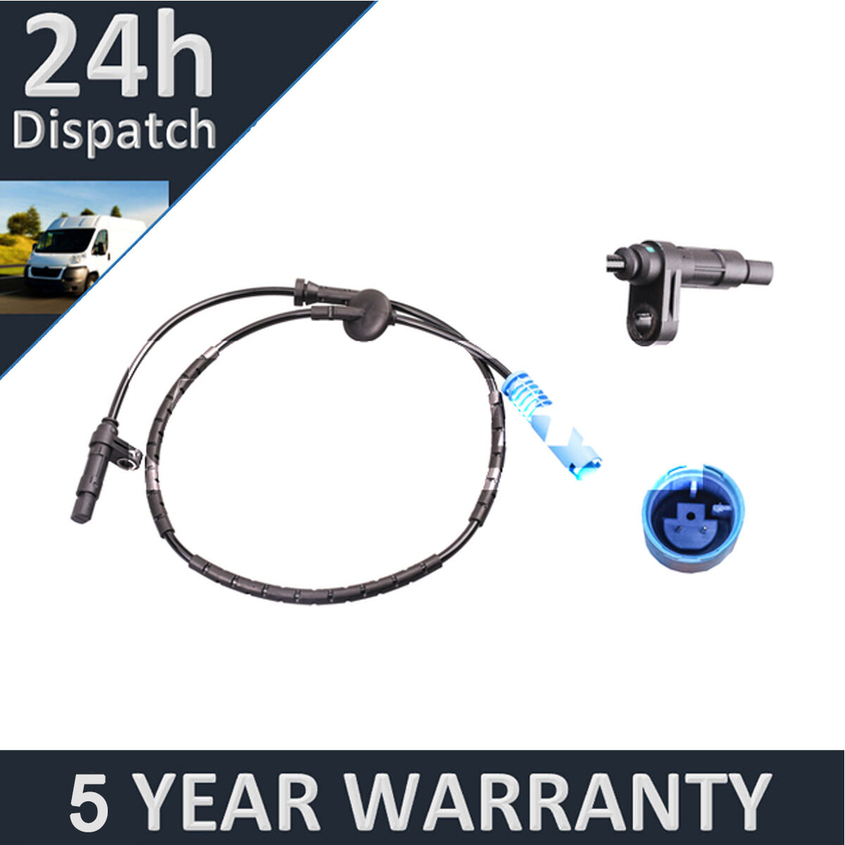 Fits MG ZT 2001-2005 Rover 75 1999-2005 ABS Wheel Speed Sensor Front Orius | UK