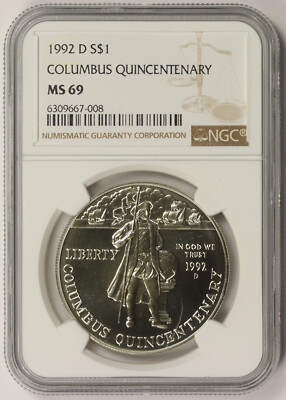 1992-D Columbus Quincentenary Modern Silver Commemorative Dollar
