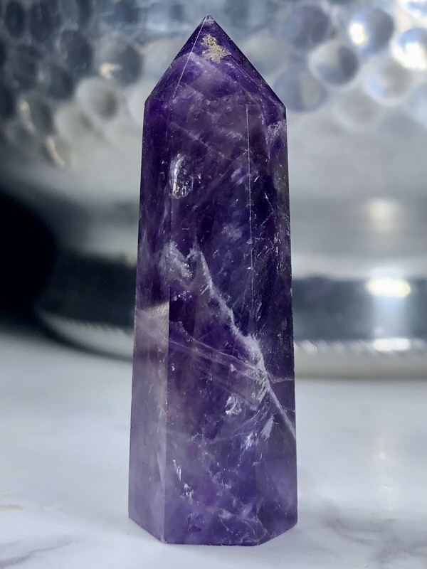 EXTRAORDINARY ELECTRIC PURPLE GEM DREAMY AMETHYST CRYSTAL RAW GEMSTONE!!! +gift