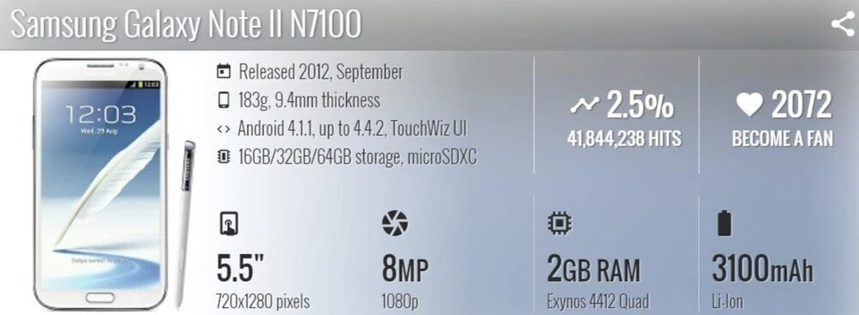 Samsung Galaxy Note II N7105 4G LTE Original Unlocked 16GB 8MP 5.5 Smartphone - Image 4 of 4