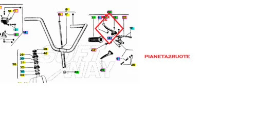 Assemblaggi di indicatori di direzione OEM originali Piaggio per auto