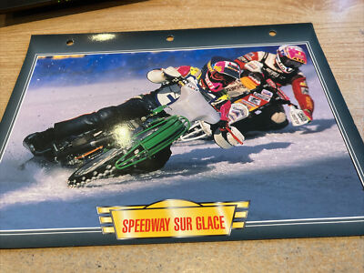 Motorcycle Discipline Ice Racing Card Passion Collection Atlas Ice-Race