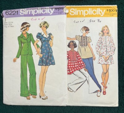 Simplicity Patterns ~ All CUT PATTERNS are Size 13/14  ~ * ~ * Listing 1314