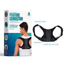Adjustable Posture Corrector With Back Support Bar  Breathable Upper Back Brace