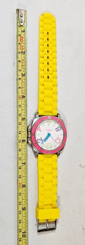 J-Achsenuhr, bunte große Uhr, Japanwerk, Edelstahl, funktioniert - Bild 11 von 13