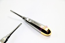 1 GERMAN CROWN REMOVER STRAIGHT SPREADER GOLD HANDLE DENTAL SURGICAL INSTRUMENT