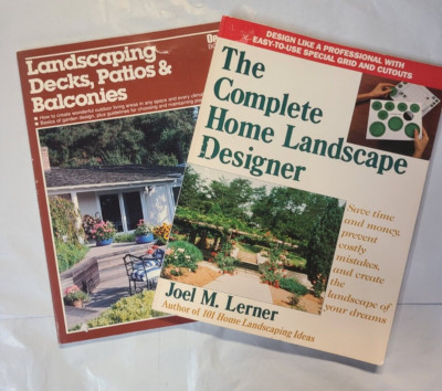 Lot of 2 COMPLETE HOME LANDSCAPE DESIGNER + Ortho Landscaping Decks/Patios/Balco