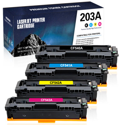 4 XXL Toner für HP CF540A 203A Color LaserJet Pro MFP M281fdw M254dw nw M280 nw