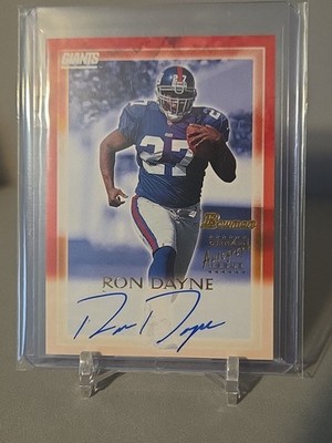 Ron Dayne 2000 Bowman Certified Autograph Issue Rookie New York Giants