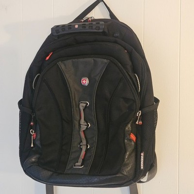 Wenger The Legacy Notebook Carrying Backpack Black / Gray 16  Laptop TSA Ready