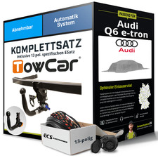 Anhängerkupplung abnehmbar für AUDI Q6 e-tron +E-Satz Set NEU