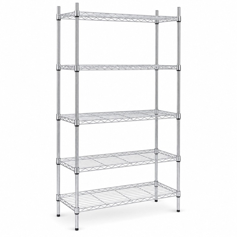 NEW! 5 Tier Heavy Duty Steel Wire Rack Shelf Storage Shelving Unit