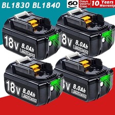 1~4x Batterie Pour Makita 18V Li-ion 3Ah/5Ah/8Ah BL1830 BL1840 BL1850B BL1860B
