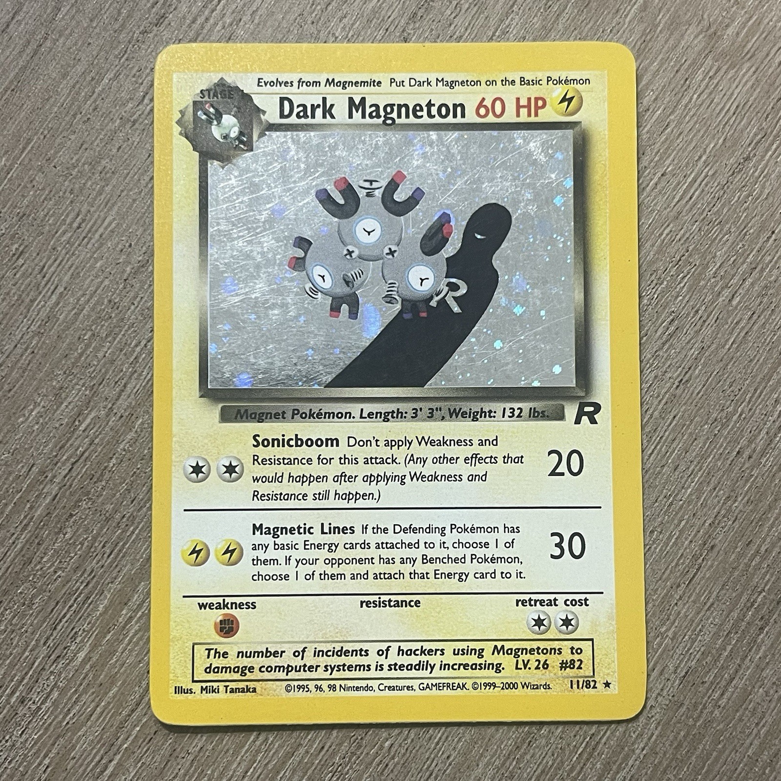 Dark Magneton 11/82 Team Rocket Holo