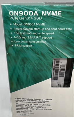 OSCOO ON900A 256GB M.2 NVMe SSD PCIe 3.0 x4 Laptop Desktop New