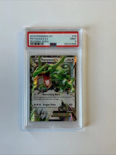 Pokemon TCG Rayquaza EX 75/108 - Pokemon XY Roaring Skies PSA 9