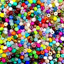 500pcs Multicolour 4mm Glass Seed Beads for Jewellery Crafting