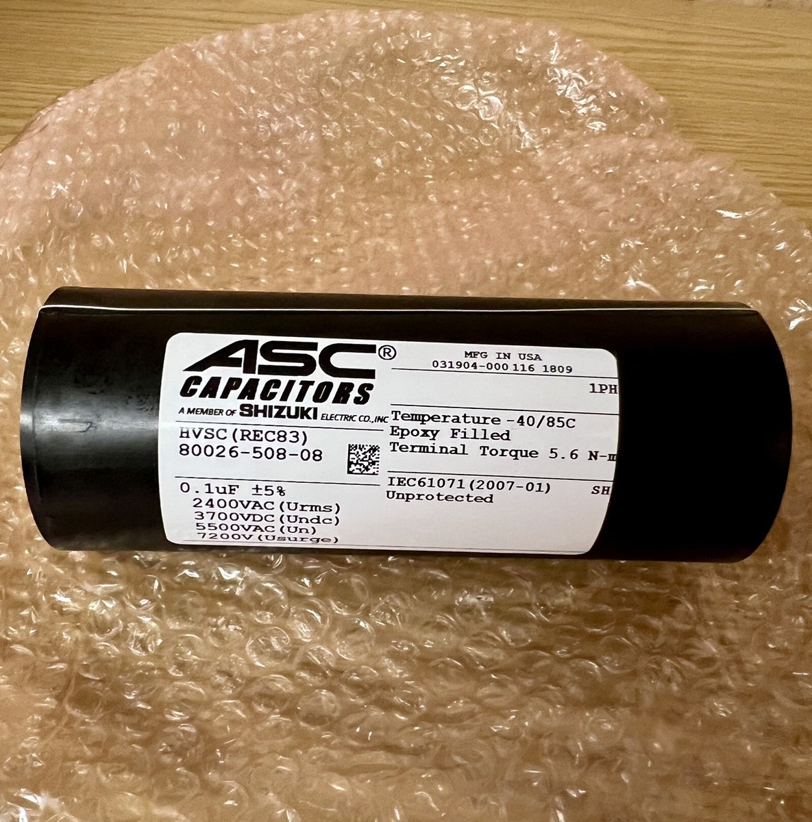 Allen-Bradley ASC Snubber Capacitor 0.1 80026-508-08-R New In Box