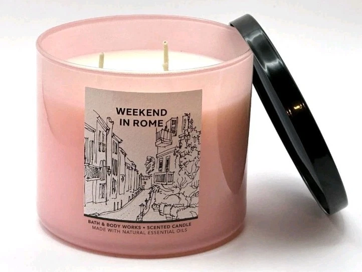 Bath and Body Works Fin de semana en Roma Tarro de 3 mechas Vela BBW Foto 4 de 4