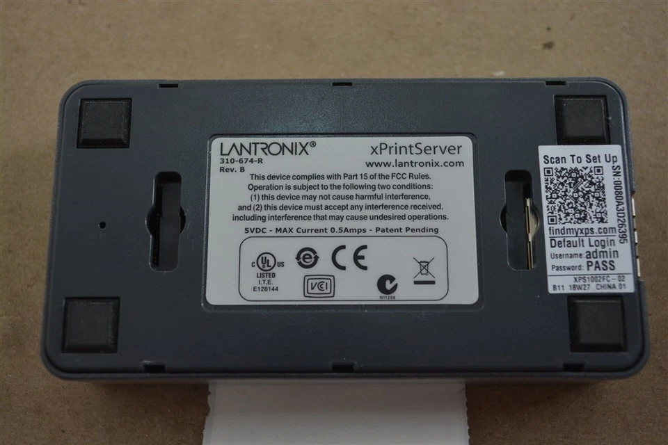 Lantronix xPrintServer 310-674-R Print Server SEE NOTES - Image 3 of 4