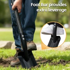 4" Heavy Duty V-Shape Trench Shovel Spade with 47" L handle for digging Edging