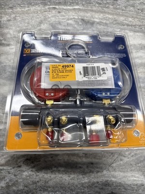 Yellow Jacket 49974 Titan® A2L 4-Valve Manifold Only, 3-1/8