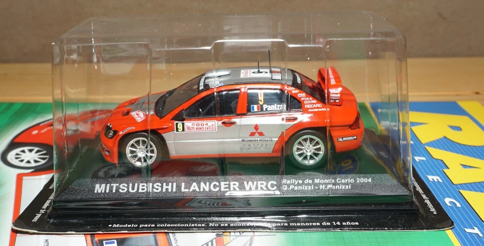 Mitsubishi Lancer Wrc Rally Monte Carlo Deagostini 1:43 Modellismo 1/43 auto - Immagine 2 di 4