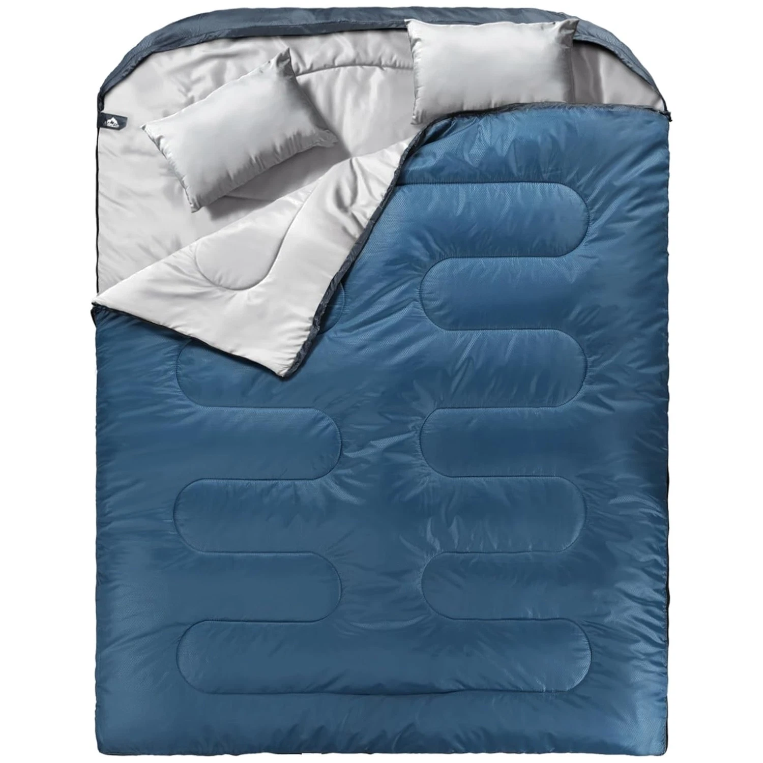 Oversized Double Sleeping Bag with 2 Pillows