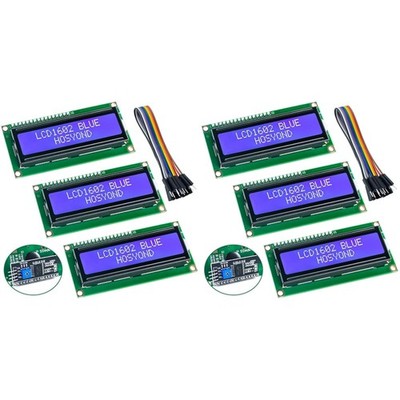 Enhanced 16x2 I2C LCD Display Module Set (3 pcs) for Arduino & Raspberry Pi