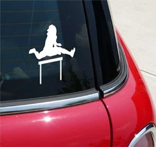 TRACK HURDLE HURDLES OLYMPIC FIELD GRAPHIC DECAL STICKER ART CAR WALL DECOR