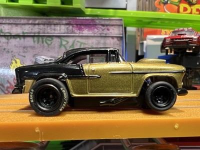 Custom 55 Chevy FIREFLY Slot Car FAST Tuned HO Gasser Drag Racer By CalefNoise