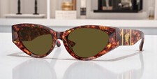 VERSACE VE4454 543773 Havana Dark Brown 55 mm Women's Sunglasses