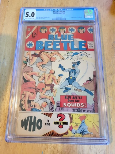 BLUE BEETLE #1 1967 Charlton CGC 6.0 1ST APP QUESTION